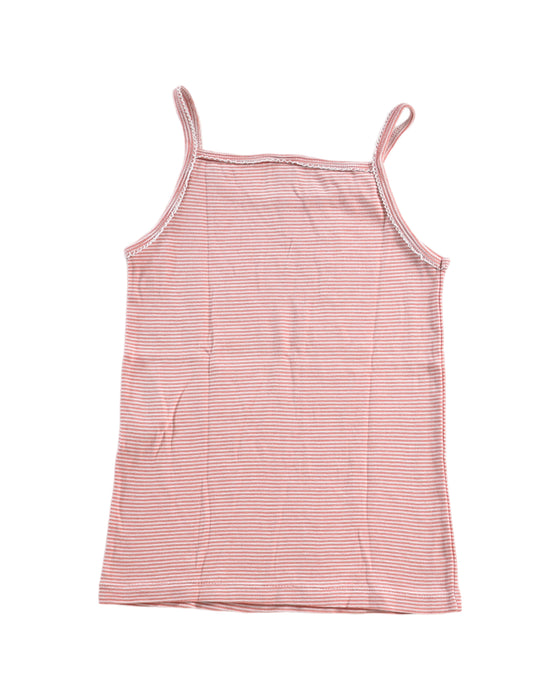 A Pink Sleeveless Tops from Petit Bateau in size 8Y for girl. (Back View)