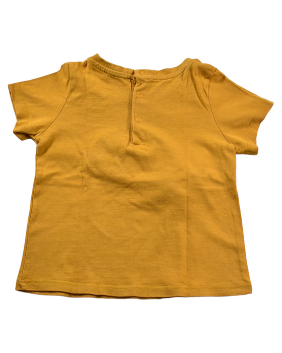 A Yellow Short Sleeve T Shirts from DPAM in size 18-24M for girl. (Back View)