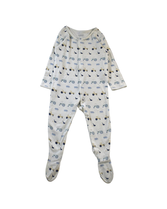 A White Long Sleeve Jumpsuits from Mamas & Papas in size 12-18M for boy. (Front View)