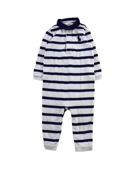 A Blue Long Sleeve Jumpsuits from Ralph Lauren in size 6-12M for boy. (Front View)