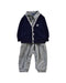 A Blue Long Sleeve Jumpsuits from Nicholas & Bears in size 6-12M for boy. (Front View)