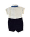 A White Short Sleeve Rompers from Baker by Ted Baker in size 12-18M for boy. (Back View)