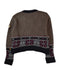 A Brown Knit Sweaters from Steiff in size 6T for boy. (Back View)