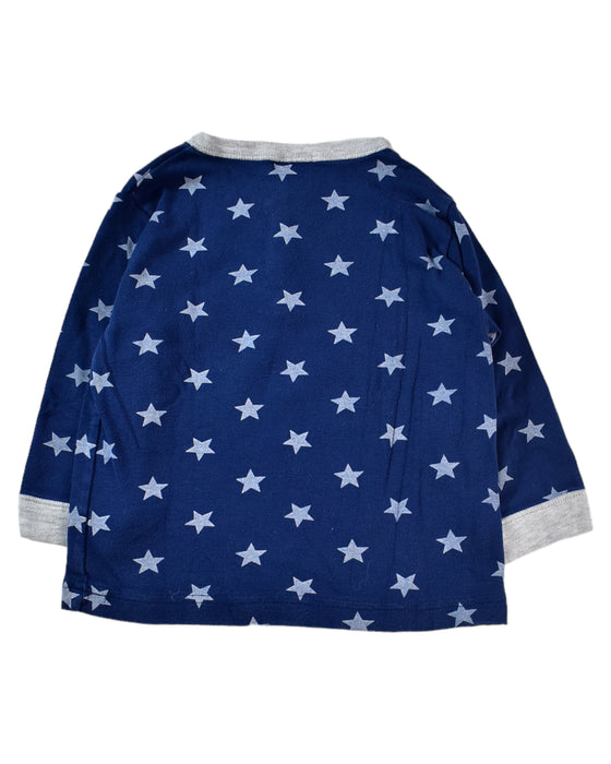 A Blue Long Sleeve Tops from Petit Bateau in size 2T for boy. (Back View)