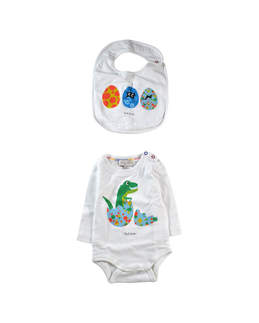 A White Bodysuits from Paul Smith in size 0-3M for boy. (Front View)