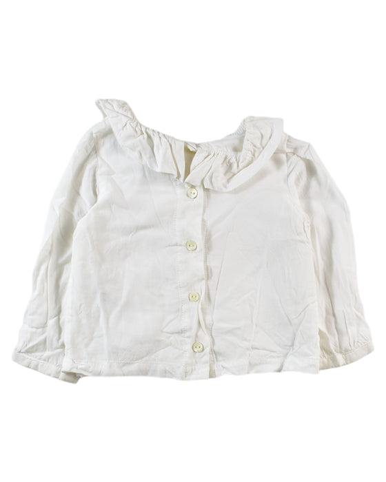 A White Long Sleeve Tops from Hucklebones in size 6-12M for girl. (Back View)