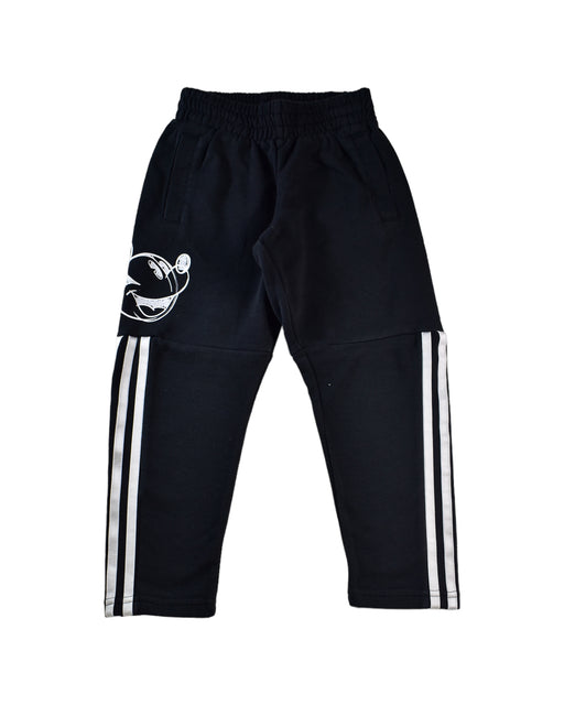 A Black Sweatpants from Adidas x Disney in size 4T for girl. (Front View)