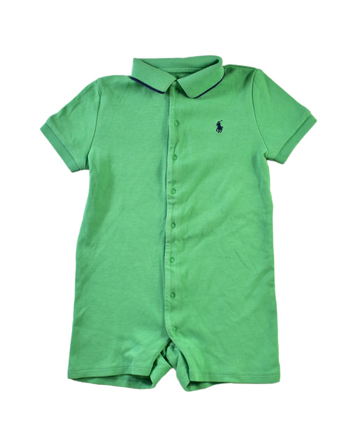 A Green Short Sleeve Rompers from Ralph Lauren in size 18-24M for boy. (Front View)