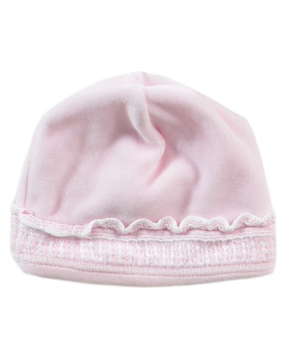 A Pink Beanies from Kissy Kissy in size Newborn for girl. (Back View)