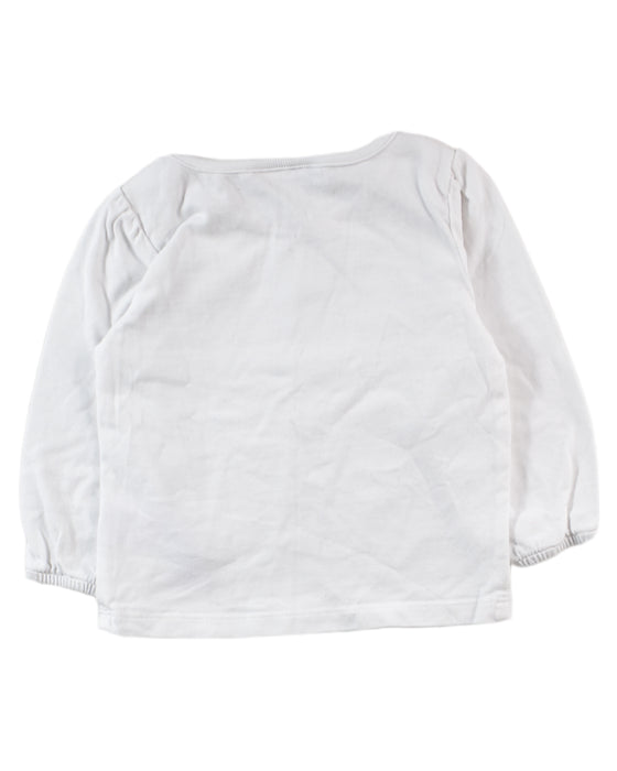 A White Long Sleeve Tops from The Little White Company in size 6-12M for neutral. (Back View)