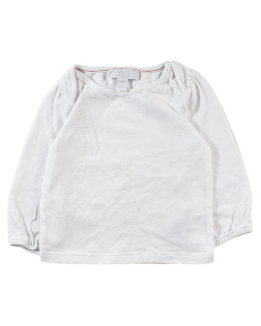 A White Long Sleeve Tops from The Little White Company in size 6-12M for neutral. (Front View)