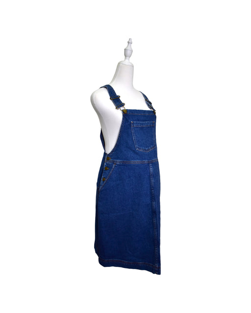 A Blue Overall Dresses from Sézane in size S for maternity. (Front View)