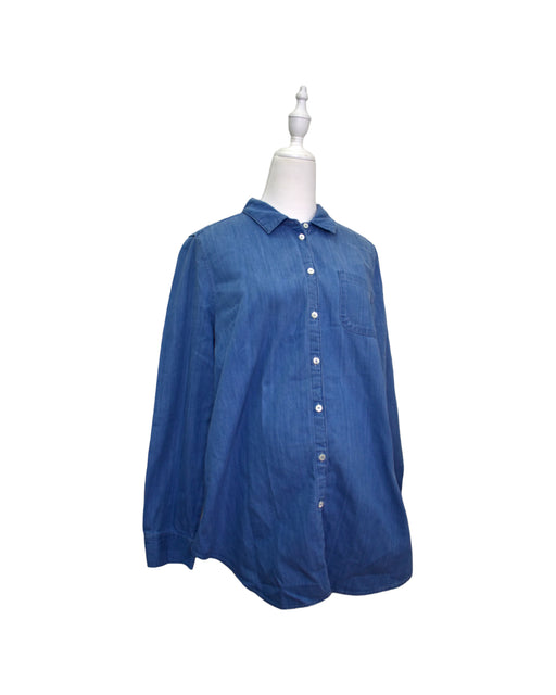 A Blue Long Sleeve Tops from Sézane in size S for maternity. (Front View)