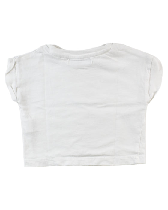 A White Short Sleeve Tops from Gingersnaps in size 3-6M for girl. (Back View)