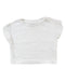 A White Short Sleeve Tops from Gingersnaps in size 3-6M for girl. (Front View)