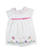 A White Short Sleeve Dresses from Jojo Maman Bébé in size 4T for girl. (Front View)