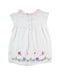 A White Short Sleeve Dresses from Jojo Maman Bébé in size 4T for girl. (Back View)