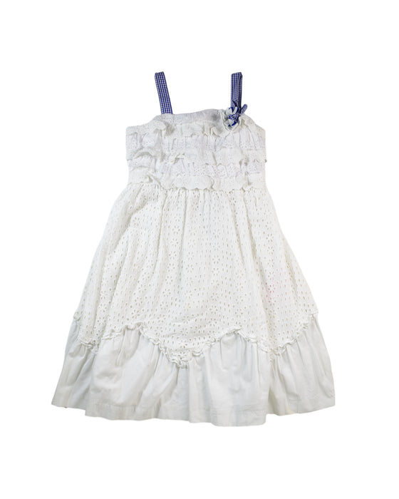 A White Sleeveless Dresses from Nicholas & Bears in size 10Y for girl. (Front View)