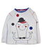 A White Long Sleeve Tops from DPAM in size 5T for boy. (Front View)