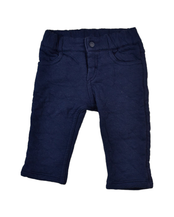 A Blue Jeggings from Petit Bateau in size 3-6M for boy. (Front View)