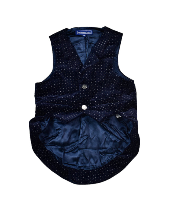 A Blue Suit Vests from Nicholas & Bears in size 6-12M for boy. (Front View)