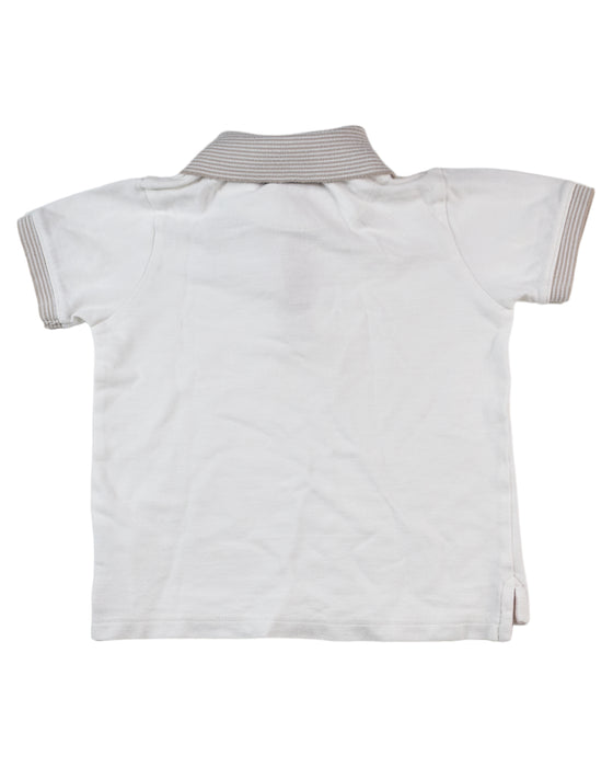 A White Short Sleeve Polos from Jim Thompson in size 4T for boy. (Back View)