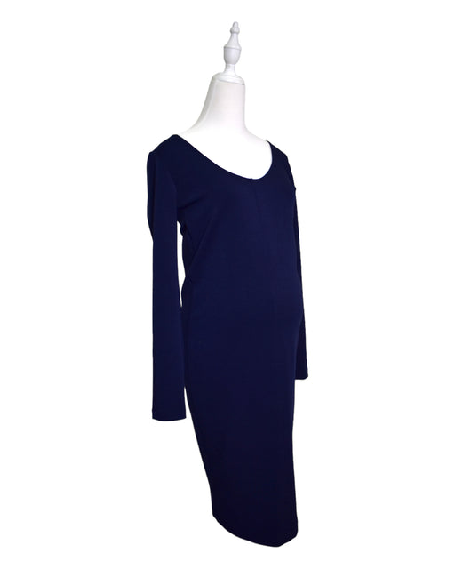 A Blue Long Sleeve Dresses from Hatch in size S for maternity. (Front View)