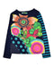 A Blue Long Sleeve Tops from Desigual in size 7Y for girl. (Front View)