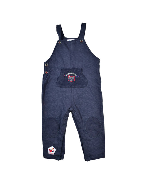 A Blue Long Overalls from La Compagnie des Petits in size 12-18M for boy. (Front View)