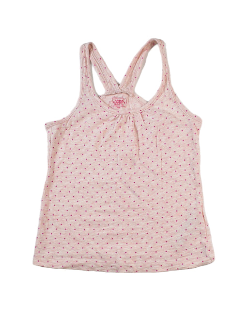 A Pink Sleeveless Tops from La Compagnie des Petits in size 5T for girl. (Front View)