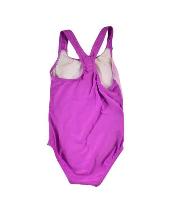 A Purple Swimsuits from Speedo in size 4T for girl. (Back View)