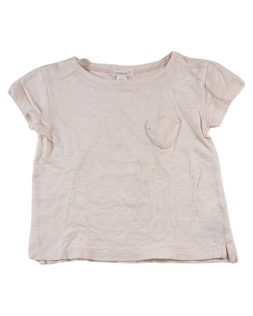 A White Short Sleeve Tops from Joules in size 4T for girl. (Front View)