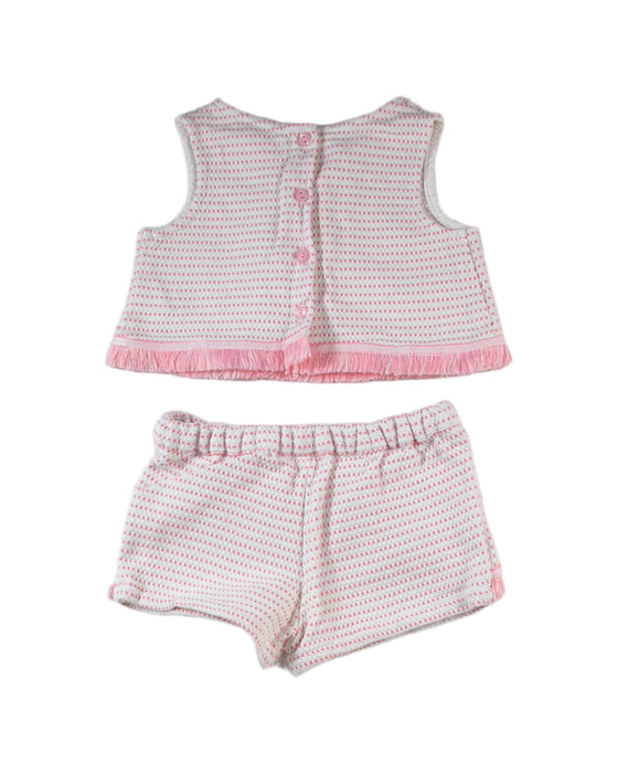 A Pink Shorts Sets from Gingersnaps in size 3-6M for girl. (Back View)