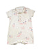 A White Short Sleeve Rompers from Sea Apple in size 12-18M for boy. (Front View)