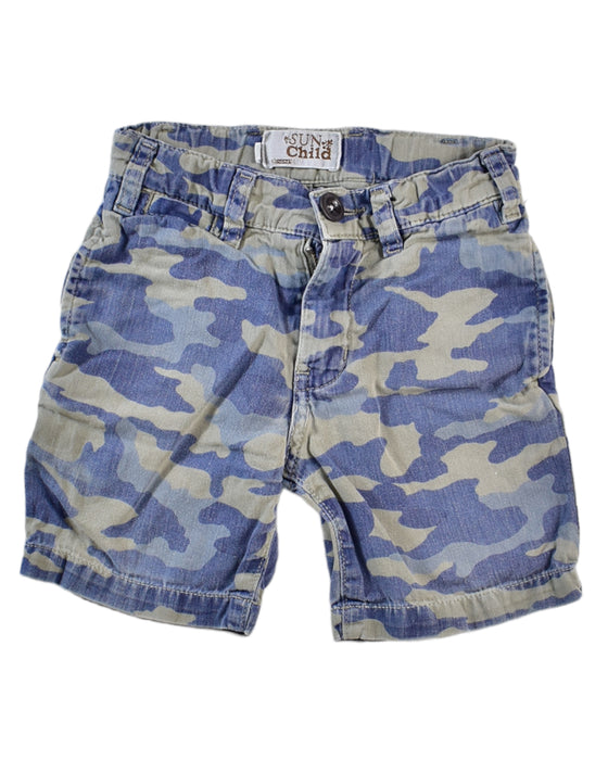 A Blue Shorts from Sunchild in size 2T for boy. (Front View)