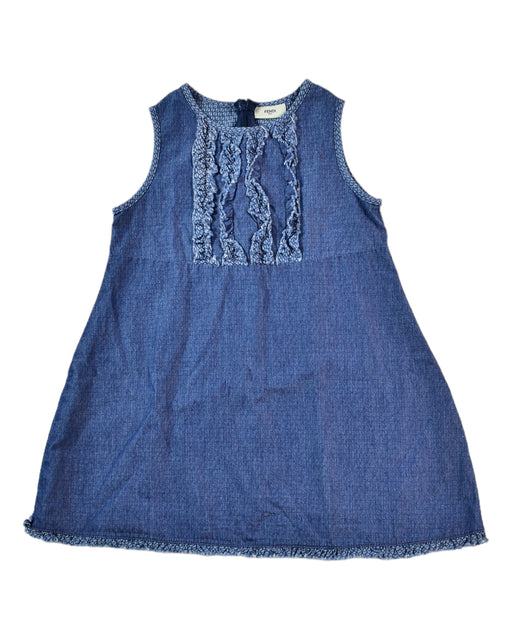 A Blue Overall Dresses from Fendi in size 12-18M for girl. (Front View)