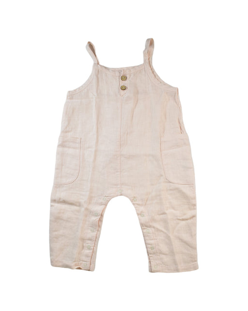 A Beige Sleeveless Jumpsuits from Play Up in size 6-12M for girl. (Front View)