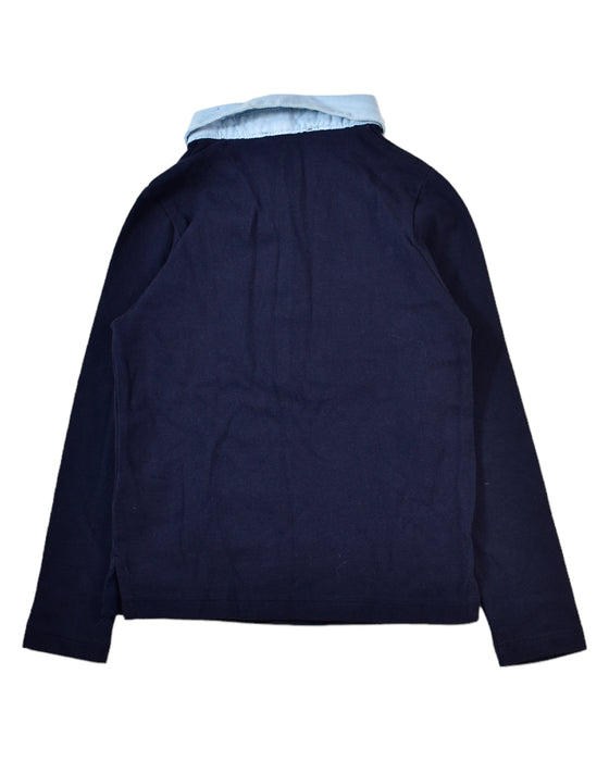 A Blue Long Sleeve Polos from Bardot Junior in size 4T for boy. (Back View)