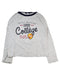 A Grey Long Sleeve Tops from Petit Bateau in size 10Y for girl. (Front View)