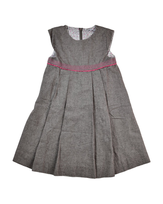 A Brown Sleeveless Dresses from Jacadi in size 8Y for girl. (Front View)