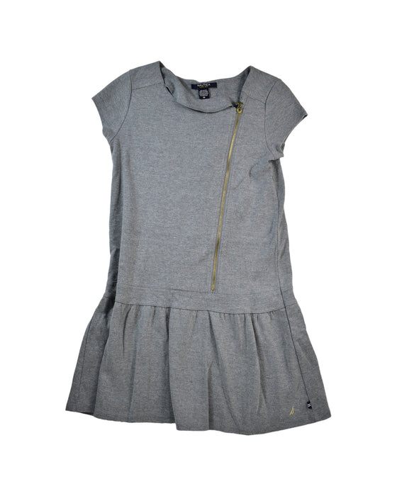 A Grey Short Sleeve Dresses from Nautica in size 10Y for girl. (Front View)