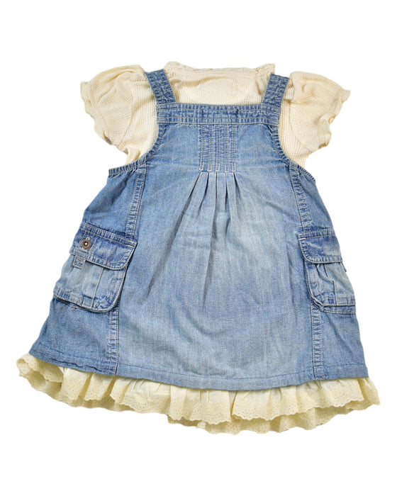 A Blue Short Sleeve Dresses from Ralph Lauren in size 6-12M for girl. (Back View)