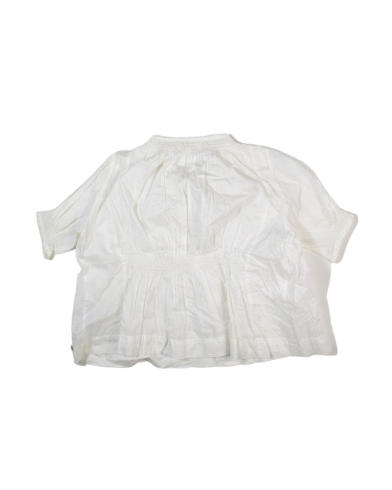 A White Short Sleeve Tops from Chloe in size 4T for girl. (Back View)