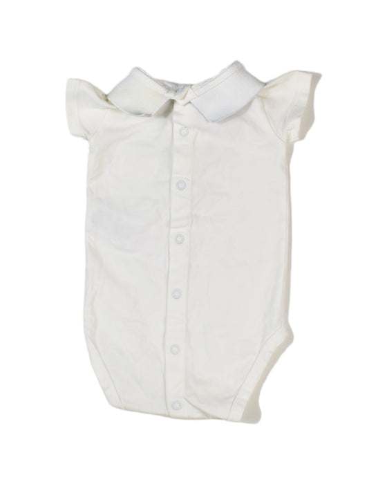 A White Short Sleeve Bodysuits from Hugo Boss in size 3-6M for girl. (Back View)