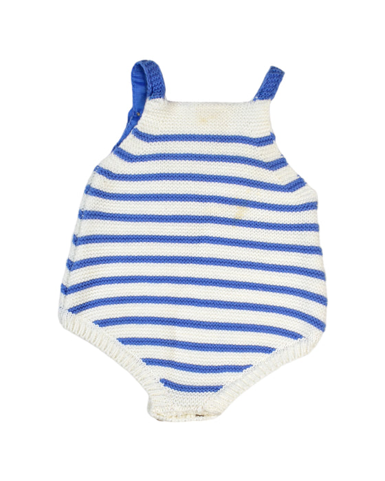 A White Long Sleeve Bodysuits from Seed in size 0-3M for boy. (Back View)