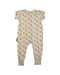 A Orange Short Sleeve Jumpsuits from Parade Organics in size 3-6M for girl. (Back View)