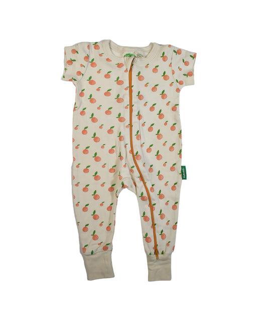 A Orange Short Sleeve Jumpsuits from Parade Organics in size 3-6M for girl. (Front View)