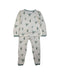 A White Pyjama Sets from Kyte Baby in size 18-24M for boy. (Back View)