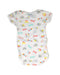 A White Short Sleeve Bodysuits from Petit Bateau in size 0-3M for boy. (Back View)