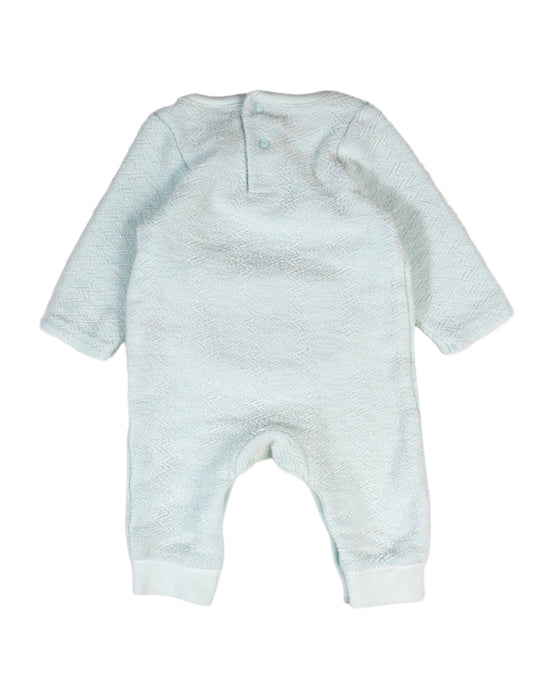 A Blue Long Sleeve Jumpsuits from Cat & Jack in size Newborn for boy. (Back View)